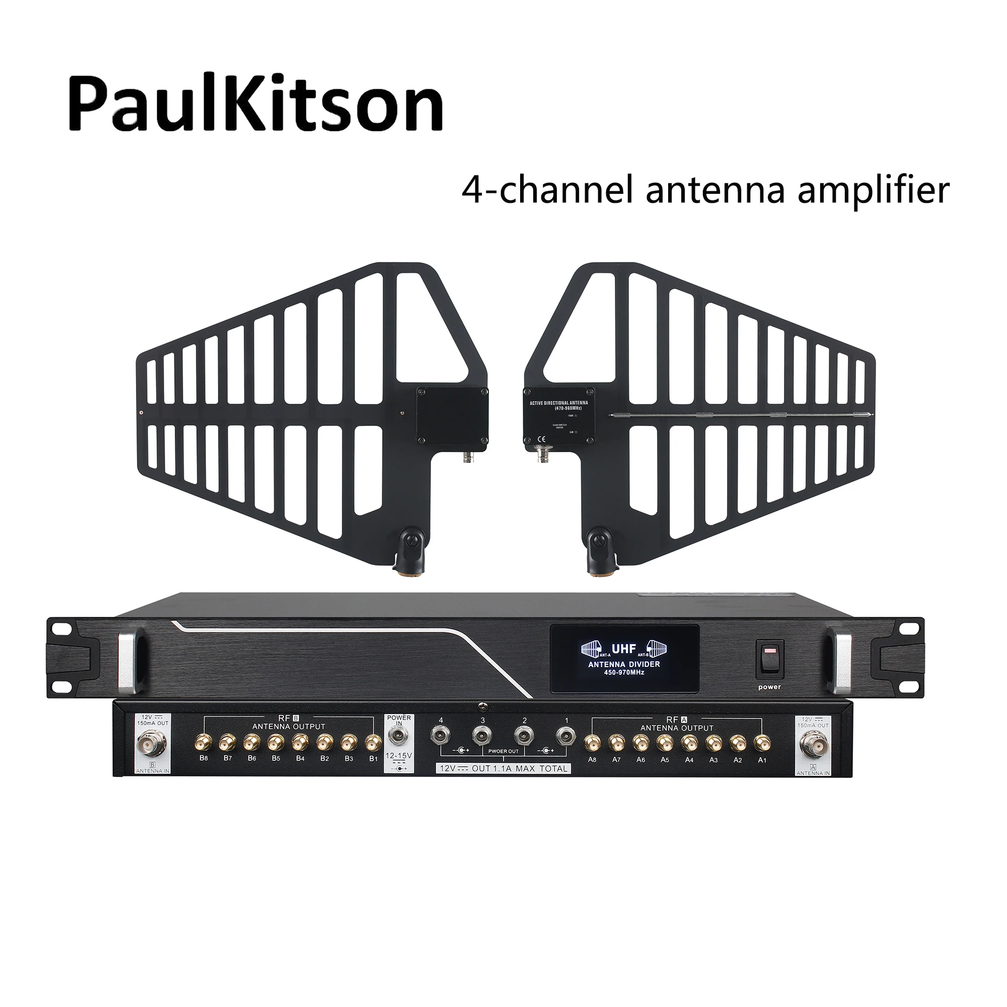 Paulkitson SR-FD216 8 Channel Antenna amplifier system Microphone UHF Antenna Directional Splitter Collector For Wireless Mic
Paulkitson SR-FD216 8 Channel Antenna amplifier system Microphone UHF Antenna Directional Splitter Collector For Wireless Mic