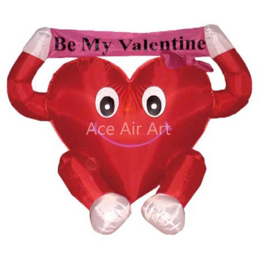 Free Shipping Cute Inflatable Heart Cartoon With Banner Slogan For Valentine's Day/Advertising/Party Decoration Made In China
Free Shipping Cute Inflatable Heart Cartoon With Banner Slogan For Valentine's Day/Advertising/Party Decoration Made In China