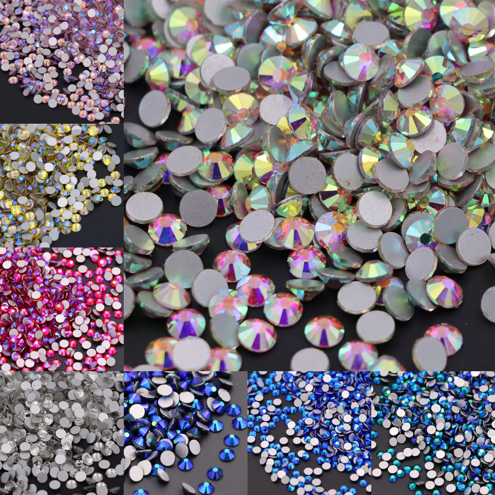 White Crystal AB Stones Strass Flatback Glass Diamond Design Glitter Rhinestones For Manicure Nail Art Decoration
White Crystal AB Stones Strass Flatback Glass Diamond Design Glitter Rhinestones For Manicure Nail Art Decoration