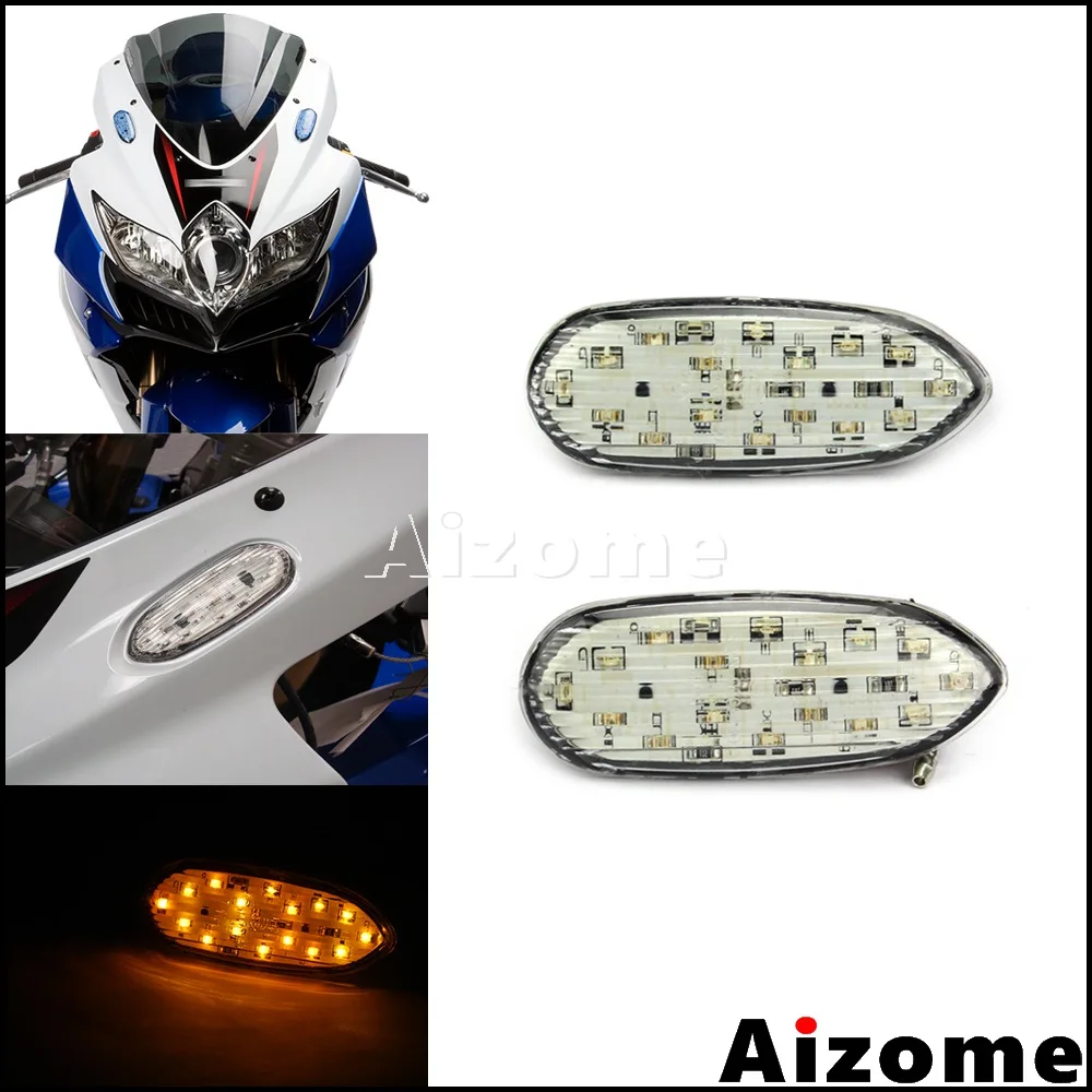 Motorcycle E8 Turn Indicator LED Blinkers For Suzuki GSX-R600 GSX-R750 2006-16 GSX-R1000 2005-2016 Mirror Block Off Turn Signals
Motorcycle E8 Turn Indicator LED Blinkers For Suzuki GSX-R600 GSX-R750 2006-16 GSX-R1000 2005-2016 Mirror Block Off Turn Signals