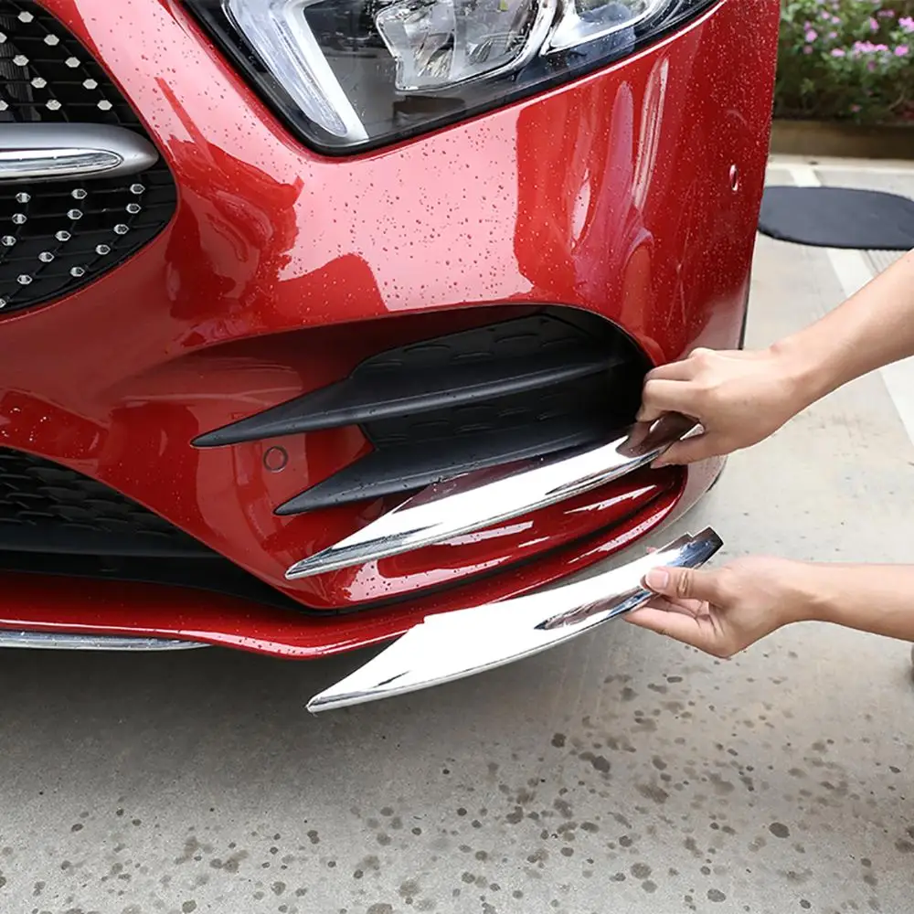 Chrome ABS Stickers Front Fog Lamp Strips Intake Grille Slats Trim for Mercedes Benz A Class W177 A180 A200 2019 Accessories
Chrome ABS Stickers Front Fog Lamp Strips Intake Grille Slats Trim for Mercedes Benz A Class W177 A180 A200 2019 Accessories