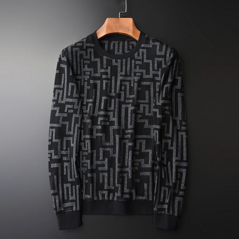 Round Collar Men Luxury Yarn Dyed Geometric Sweatshirt Male Spring And Autumn Slim Mens Hoodies Plus Size 4XL
Round Collar Men Luxury Yarn Dyed Geometric Sweatshirt Male Spring And Autumn Slim Mens Hoodies Plus Size 4XL