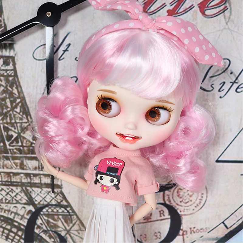 ICY DBS Blyth doll licca body toy white skirt pink shirt cute girl clothes anime outfits girls gift
ICY DBS Blyth doll licca body toy white skirt pink shirt cute girl clothes anime outfits girls gift