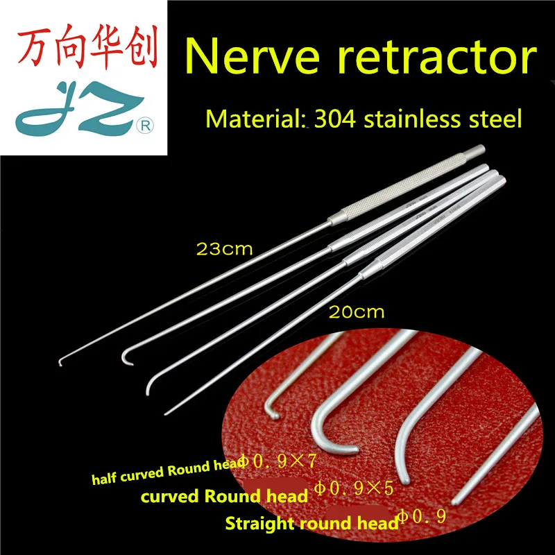 JZ brain Cranial neurosurgery orthopedic instrument spinal waist medical nerve hook stripping tool probe intracranial retractor
JZ brain Cranial neurosurgery orthopedic instrument spinal waist medical nerve hook stripping tool probe intracranial retractor