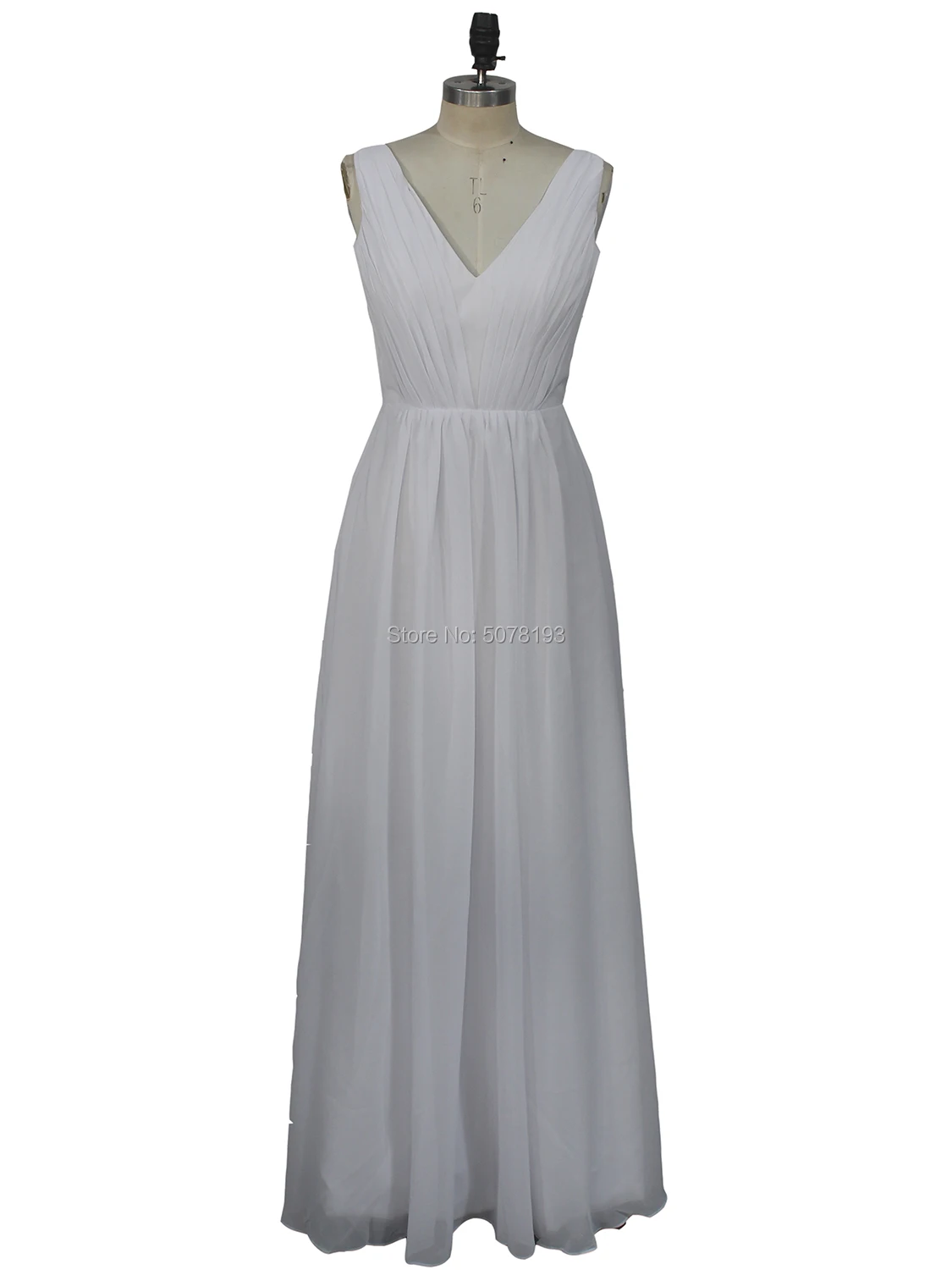 302 Fashion White V-Neck Sleeveless Natural A-Line Floor-Length Chiffon Long Bridesmaids Dresses/Women Gown Zipper Free Shipping
302 Fashion White V-Neck Sleeveless Natural A-Line Floor-Length Chiffon Long Bridesmaids Dresses/Women Gown Zipper Free Shipping