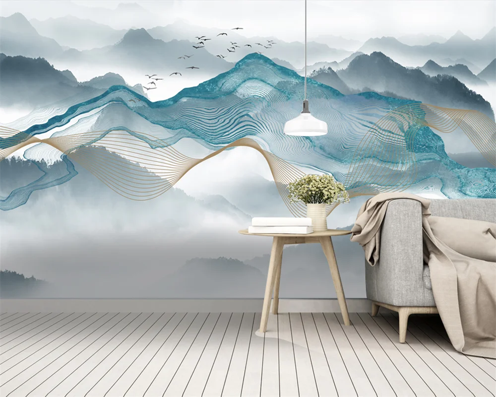beibehang Customized papel de parede modern new ink landscape new Chinese abstract abstract line landscape wallpaper
beibehang Customized papel de parede modern new ink landscape new Chinese abstract abstract line landscape wallpaper