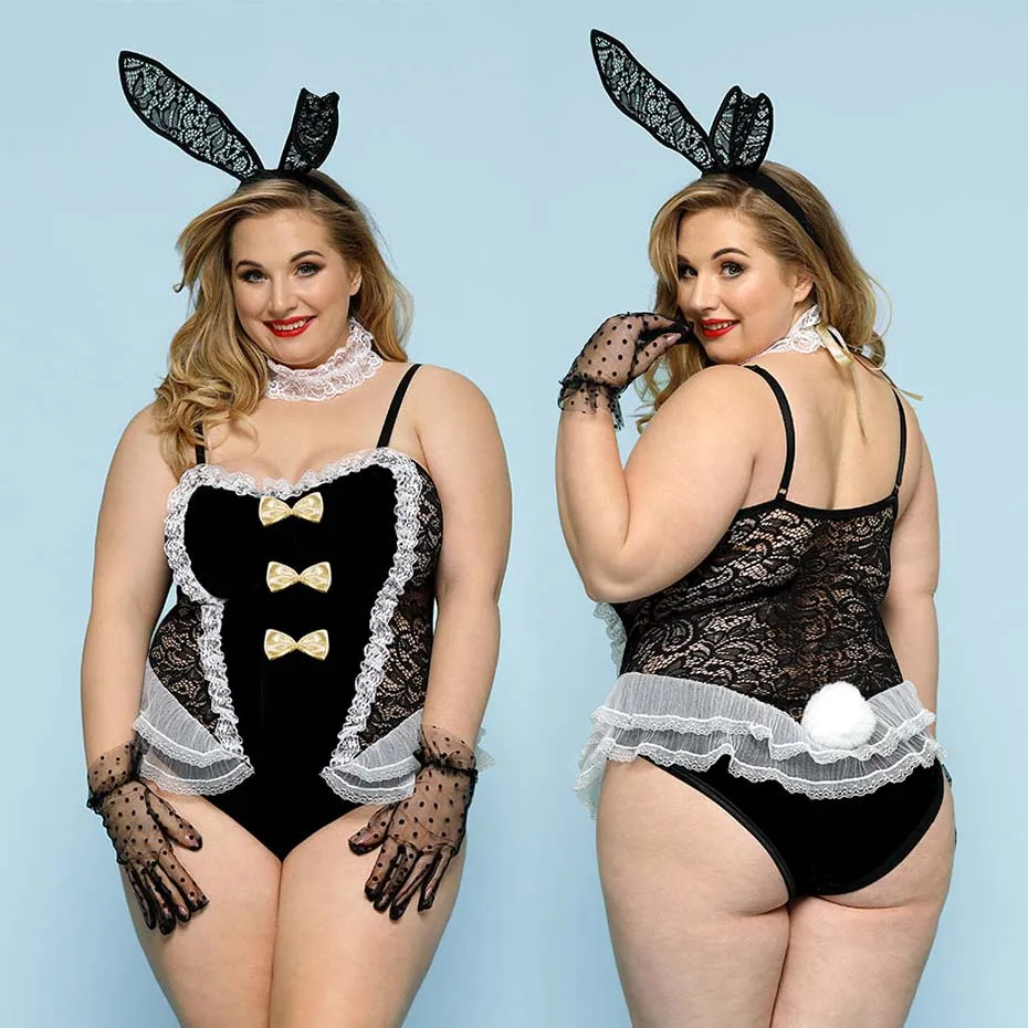 Sexy Underwear Cosplay Lingerie Set Plus Size Bunny Girl Lace Bodysuit Erotic Catsuit Lingerie Costumes Sexy Role Play Outfits
Sexy Underwear Cosplay Lingerie Set Plus Size Bunny Girl Lace Bodysuit Erotic Catsuit Lingerie Costumes Sexy Role Play Outfits