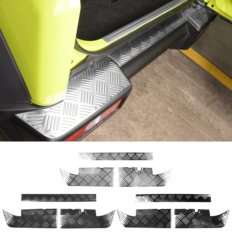 Steel Bumpers Protection Stickers Car Rear Bumper Panel Trims Cover Accessories For Suzuki Jimny JB64 JB74 2019 2020
Steel Bumpers Protection Stickers Car Rear Bumper Panel Trims Cover Accessories For Suzuki Jimny JB64 JB74 2019 2020