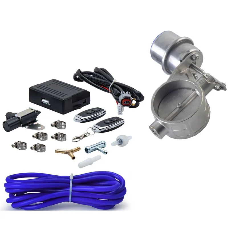Exhaust Control Valve Set Cutout 2"/2.36"/2.5"/2.75" Pipe Close Style With Vacuum Actuator with Wireless Remote Controller Set
Exhaust Control Valve Set Cutout 2"/2.36"/2.5"/2.75" Pipe Close Style With Vacuum Actuator with Wireless Remote Controller Set