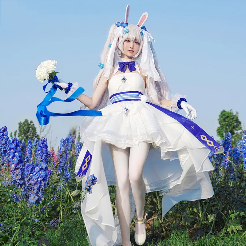 COS-HoHo Anime Azur Lane Laffey Wedding Dress White Rabbit And Oath Skin Game Suit Uniform Cosplay Costume Halloween Women
COS-HoHo Anime Azur Lane Laffey Wedding Dress White Rabbit And Oath Skin Game Suit Uniform Cosplay Costume Halloween Women