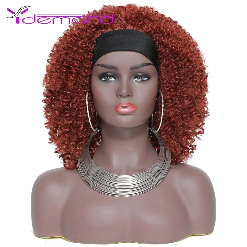Afro Kinky Curly Headband Wig Human Hair Brazilian Remy Hair Full Machine Made Wig For Negro Women Natural Color
Afro Kinky Curly Headband Wig Human Hair Brazilian Remy Hair Full Machine Made Wig For Negro Women Natural Color