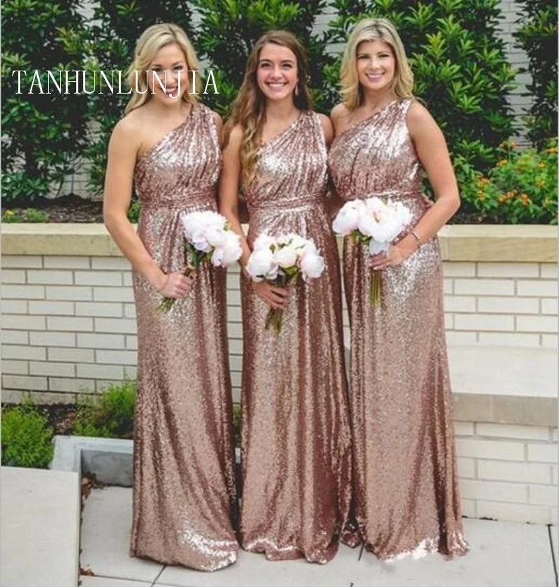 Rose Gold Sequins Bridesmaid Dresses 2023 Bling For Weddings One Shoulder A Line Long Floor Length Plus Size Formal Maid of Hon
Rose Gold Sequins Bridesmaid Dresses 2023 Bling For Weddings One Shoulder A Line Long Floor Length Plus Size Formal Maid of Hon