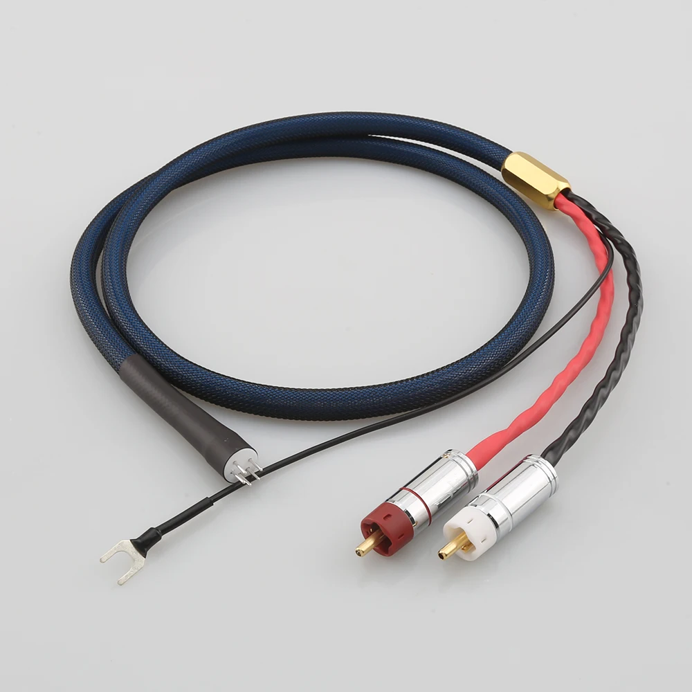 5N OFC Silver Plated Audio Phono Tonearm Cable With Shielding 5 DIN MALE to RCA U Spade Plug Ground Wire
5N OFC Silver Plated Audio Phono Tonearm Cable With Shielding 5 DIN MALE to RCA U Spade Plug Ground Wire