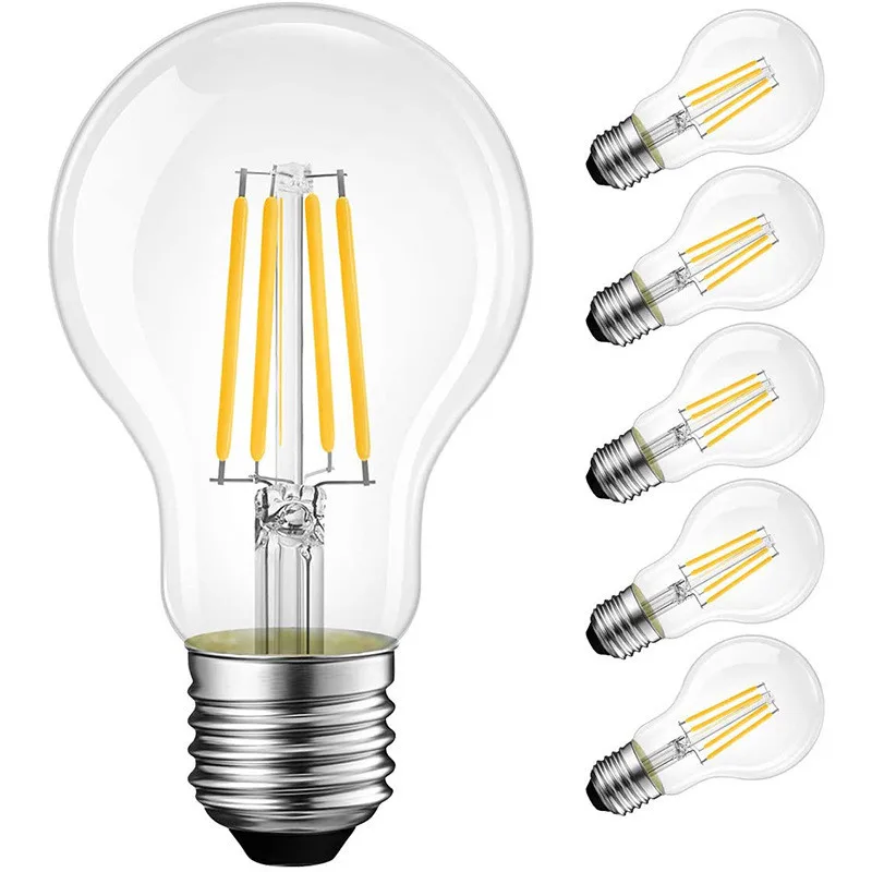 2pcs E27 Retro Edison LED Filament Bulb Lamp AC220V Light Bulb 2W 4W 6W 8W A60 Glass Bulb Vintage Candle Light
2pcs E27 Retro Edison LED Filament Bulb Lamp AC220V Light Bulb 2W 4W 6W 8W A60 Glass Bulb Vintage Candle Light