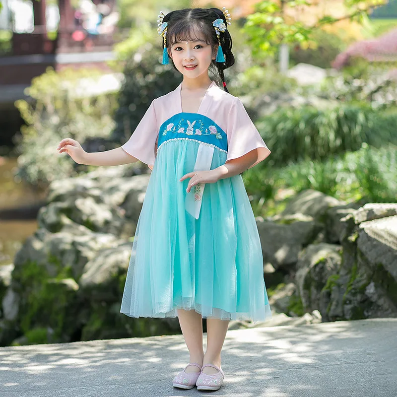 Summer Girls Chinese National Style Princess Cute Dresses Baby Traditional Tang Dynasty Dress Girl Short Sleeve Fashion Clothes
Summer Girls Chinese National Style Princess Cute Dresses Baby Traditional Tang Dynasty Dress Girl Short Sleeve Fashion Clothes
