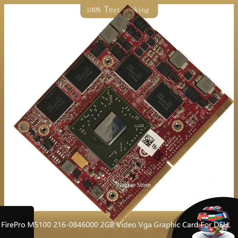 Original Firepro M5100 216-0846000 109-C42241-00 VGA Video Graphic Card CN-05FXT3 5FXT3 for Dell Precision M4800 M4700 M460
Original Firepro M5100 216-0846000 109-C42241-00 VGA Video Graphic Card CN-05FXT3 5FXT3 for Dell Precision M4800 M4700 M460