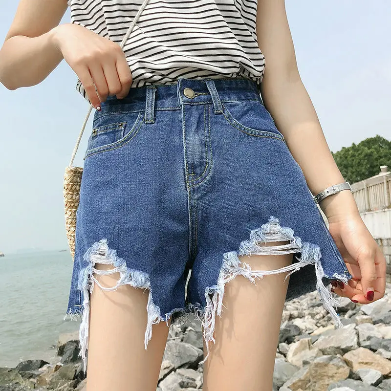 Shorts Women Denim Summer Streetwear Simple Sexy Leisure Comfortable Women's Short All-match High Waist Student Hole Clothes
Shorts Women Denim Summer Streetwear Simple Sexy Leisure Comfortable Women's Short All-match High Waist Student Hole Clothes