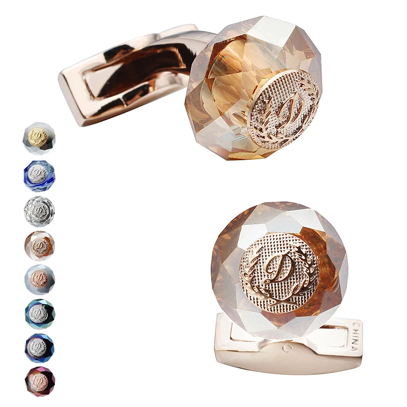 HAWSON Luxury Letter D Cufflinks 6 Colors Options Stone Cuff Links Rose Gold Color Mens Fashion Jewelry Gifts For Ceremony
HAWSON Luxury Letter D Cufflinks 6 Colors Options Stone Cuff Links Rose Gold Color Mens Fashion Jewelry Gifts For Ceremony