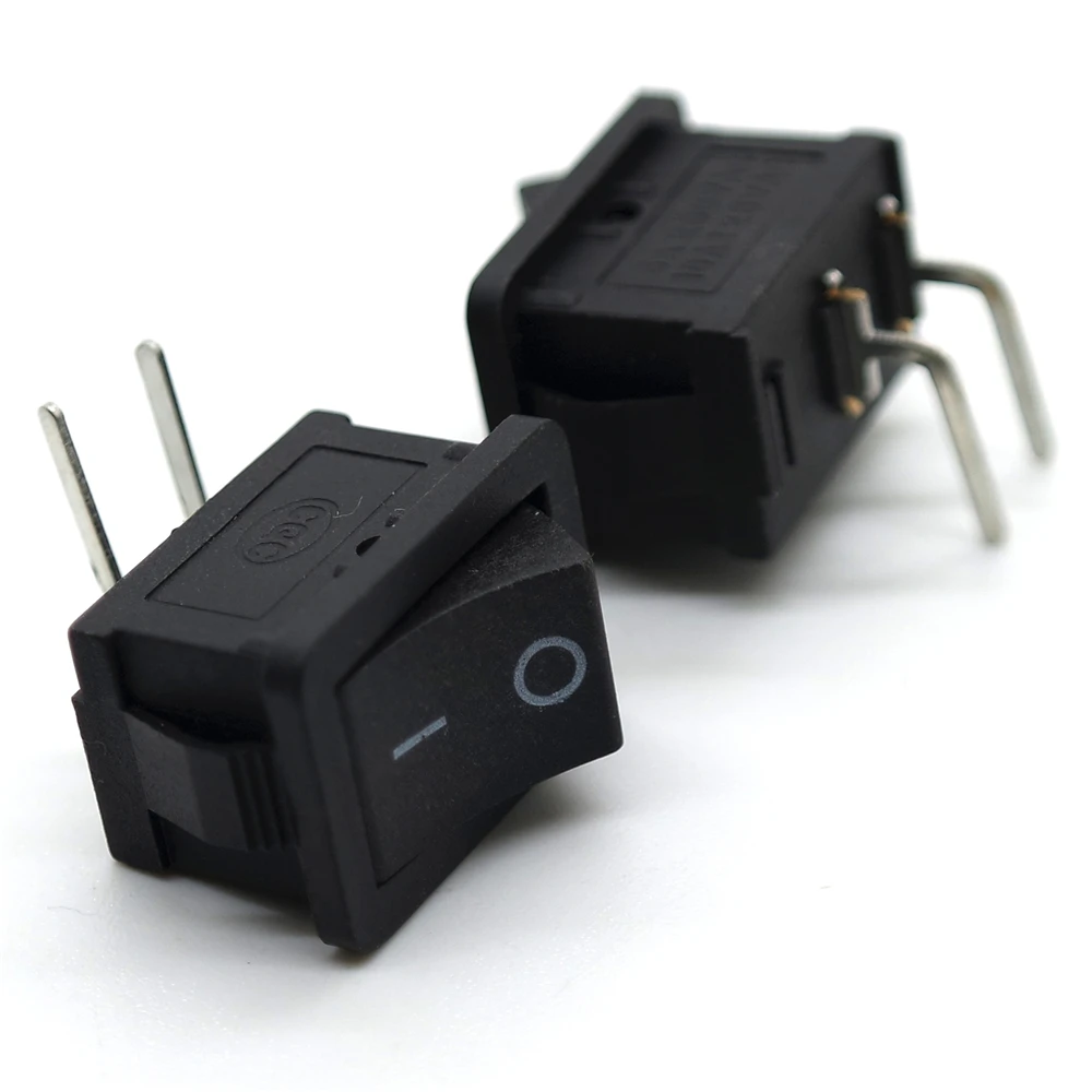 10pcs KCD1 Bent Foot Boat Switch 90 degree Horizontal Two Files KCD1ON-OFF 2 Pin 2 gear 21x15mm Black Power Switch AC 10A125V 6A
10pcs KCD1 Bent Foot Boat Switch 90 degree Horizontal Two Files KCD1ON-OFF 2 Pin 2 gear 21x15mm Black Power Switch AC 10A125V 6A
