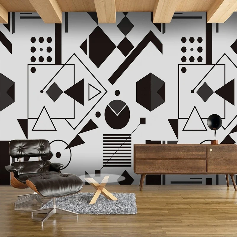 Custom 3D Wall Mural Modern Abstract Art Geometric Black and White Photo for Kitchen Living Room Sofa Background Wall Covering
Custom 3D Wall Mural Modern Abstract Art Geometric Black and White Photo for Kitchen Living Room Sofa Background Wall Covering