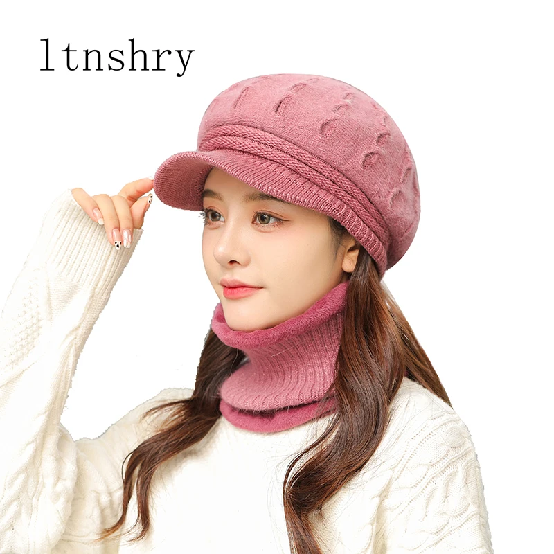 New Coral Fleece Winter Hat Beanies Women's Hat Scarf Warm Breathable Wool Knitted Hat For Women Double Layers Protection Caps
New Coral Fleece Winter Hat Beanies Women's Hat Scarf Warm Breathable Wool Knitted Hat For Women Double Layers Protection Caps