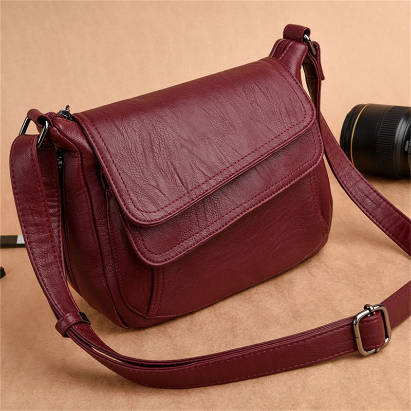 Korean Version Causal Versatile Women's Shoulder Bag Soft Leather European and American Small Square Bag
Korean Version Causal Versatile Women's Shoulder Bag Soft Leather European and American Small Square Bag