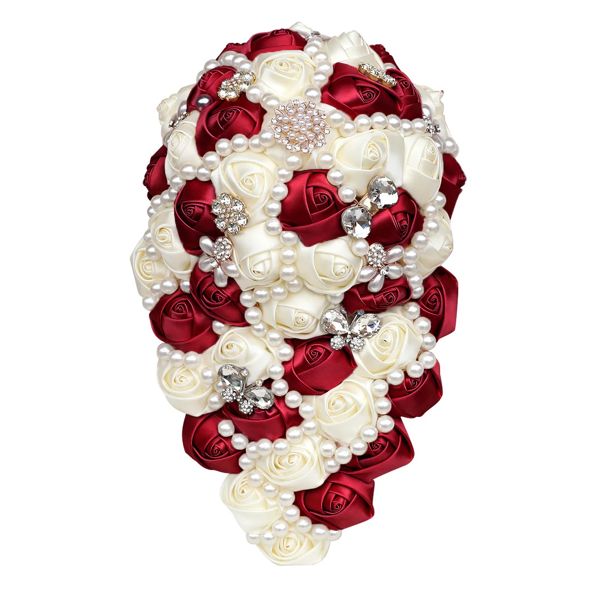 WifeLai-A Diamond Waterfall Bridal Bouquet for Get Married Luxurious Rhinestones Long Hand Bouquet Many Color in Stock W336
WifeLai-A Diamond Waterfall Bridal Bouquet for Get Married Luxurious Rhinestones Long Hand Bouquet Many Color in Stock W336