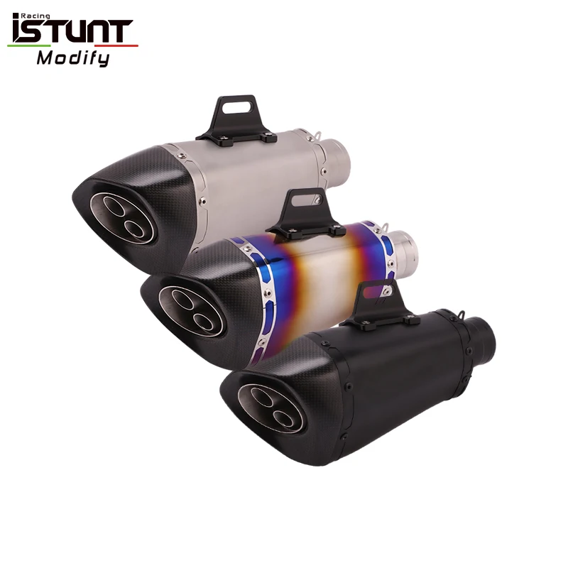 ISTUNT 300mm Universal Motorcycle Exhaust Escape Modified Carbon Fiber Vent Pipe with Double Holes For z900 R15 NK 250 CBR250RR
ISTUNT 300mm Universal Motorcycle Exhaust Escape Modified Carbon Fiber Vent Pipe with Double Holes For z900 R15 NK 250 CBR250RR