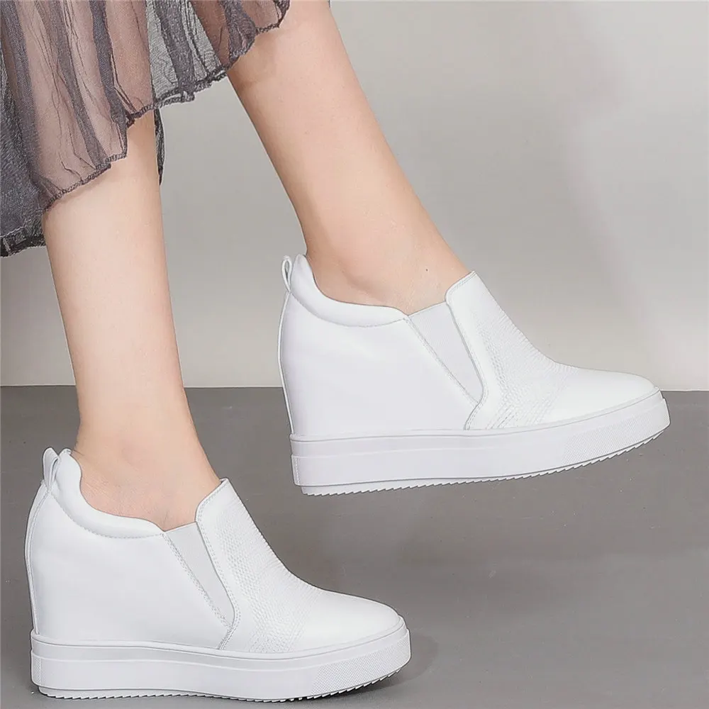 Low Top Loafers Women Fashion Sneakers Genuine Leather Wedges High Heel Ankle Boots Female Round Toe Pumps Shoes Casual Shoes
Low Top Loafers Women Fashion Sneakers Genuine Leather Wedges High Heel Ankle Boots Female Round Toe Pumps Shoes Casual Shoes