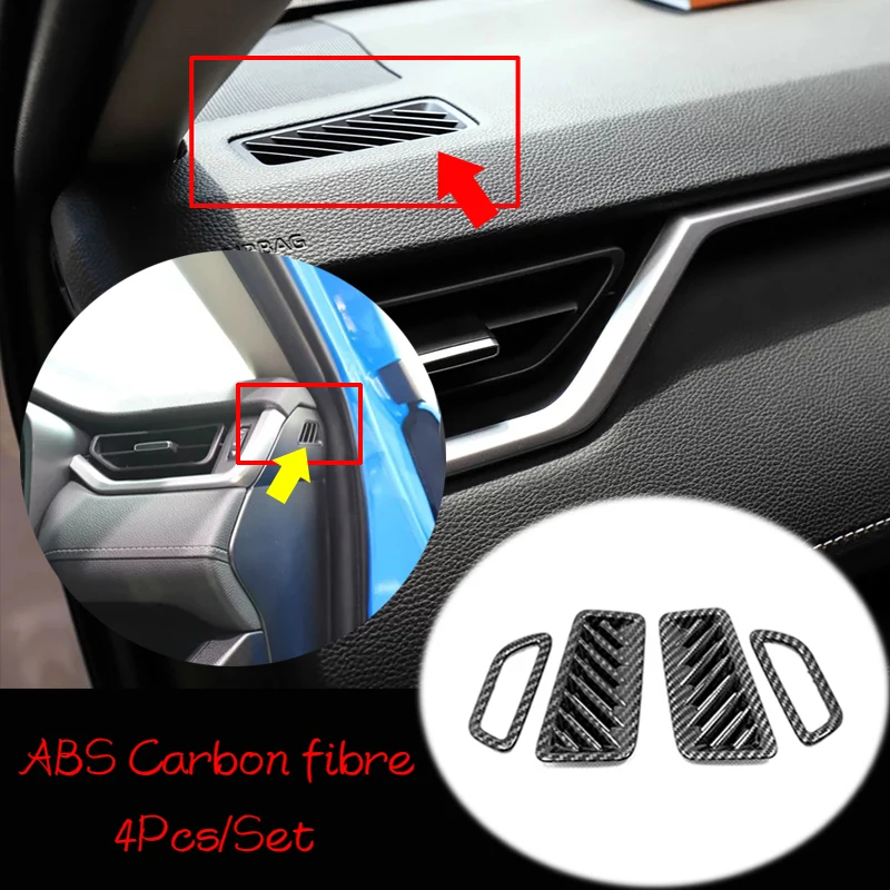 ABS Carbon Fibre For Toyota RAV4 2019 2020 Car Accessories Front Small Air Outlet Decoration Cover Trim Car Sticker Styling 4pcs
ABS Carbon Fibre For Toyota RAV4 2019 2020 Car Accessories Front Small Air Outlet Decoration Cover Trim Car Sticker Styling 4pcs
