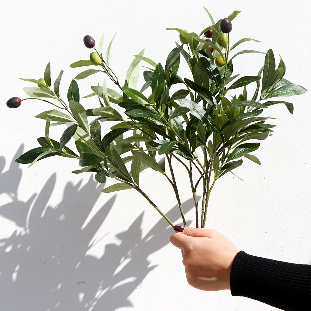 OurWarm 3pcs Green Artificial Plant Olive Branch Fake Silk Leaves Fruits Home Vase Wedding Party Table Decoration
OurWarm 3pcs Green Artificial Plant Olive Branch Fake Silk Leaves Fruits Home Vase Wedding Party Table Decoration