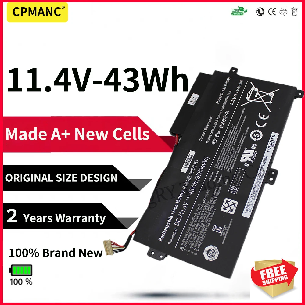 11.4V 43WH New Laptop Battery For SAMSUNG 5 Series 510R NP470 NP470R5E AA-PBVN3AB BA43-00358A
11.4V 43WH New Laptop Battery For SAMSUNG 5 Series 510R NP470 NP470R5E AA-PBVN3AB BA43-00358A
