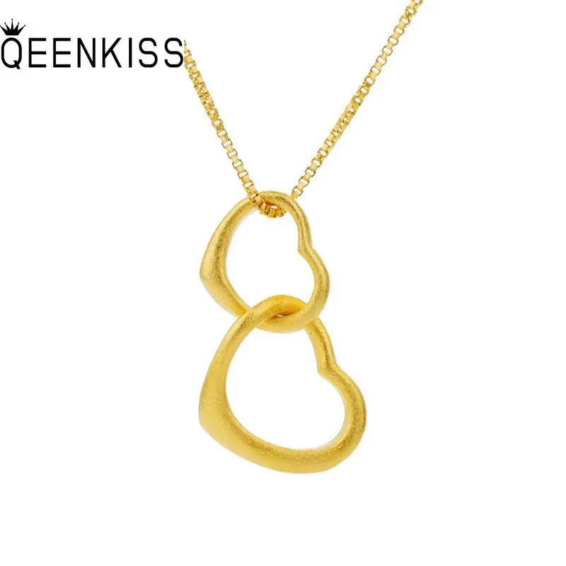 QEENKISS 24KT Gold Heart Necklace Pendant For Women Fine Wholesale Jewelry Wedding Party Bride Ladies Girl Gift NO CHAIN PT506
QEENKISS 24KT Gold Heart Necklace Pendant For Women Fine Wholesale Jewelry Wedding Party Bride Ladies Girl Gift NO CHAIN PT506
