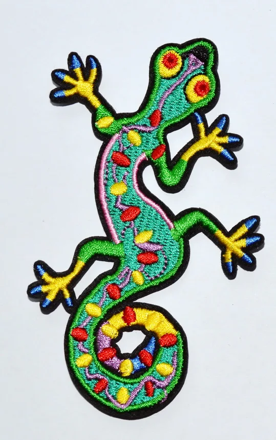 100x Gecko-Юго-Западная ящерица-вышитая утюгом аппликация патч утюгом на патч (≈ 7,5*10,3 см)
100x Gecko-Юго-Западная ящерица-вышитая утюгом аппликация патч утюгом на патч (≈ 7,5*10,3 см)