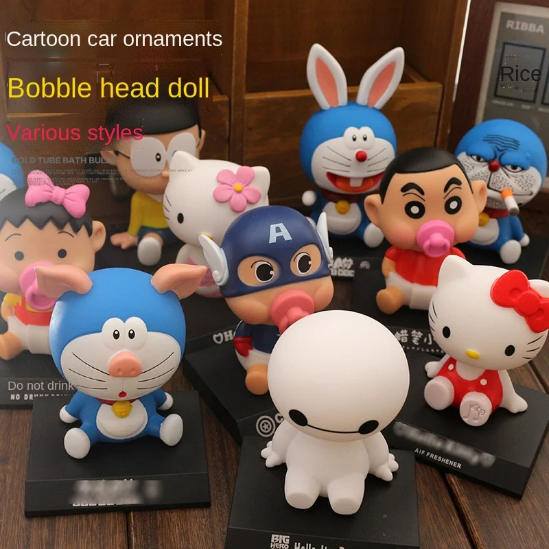 Cartoon bobble head doll car decoration car decoration anime car accessories cute creative car sticker cake decoration wholesale
Cartoon bobble head doll car decoration car decoration anime car accessories cute creative car sticker cake decoration wholesale