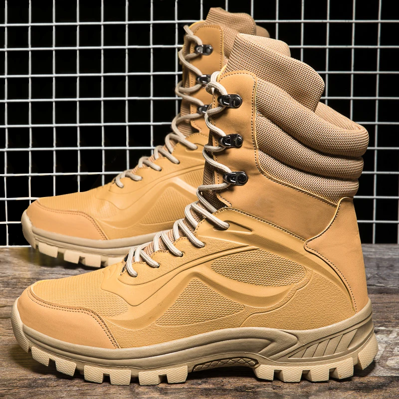 Outdoor sports boots men's high-top British boots fashion casual winter new Joker leather boots tooling boots work boots
Outdoor sports boots men's high-top British boots fashion casual winter new Joker leather boots tooling boots work boots