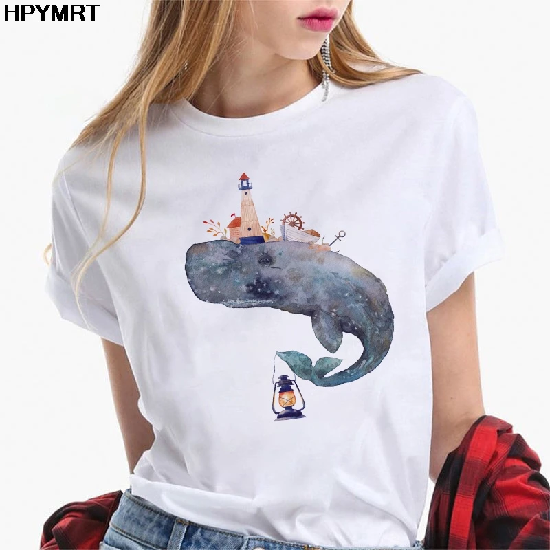 Womens Clothing 2020 Summer T Shirt Women Casual Fun fish Tops Tees Short Sleeve O-neck Harajuku Female fashion Ladies T-Shirt
Womens Clothing 2020 Summer T Shirt Women Casual Fun fish Tops Tees Short Sleeve O-neck Harajuku Female fashion Ladies T-Shirt