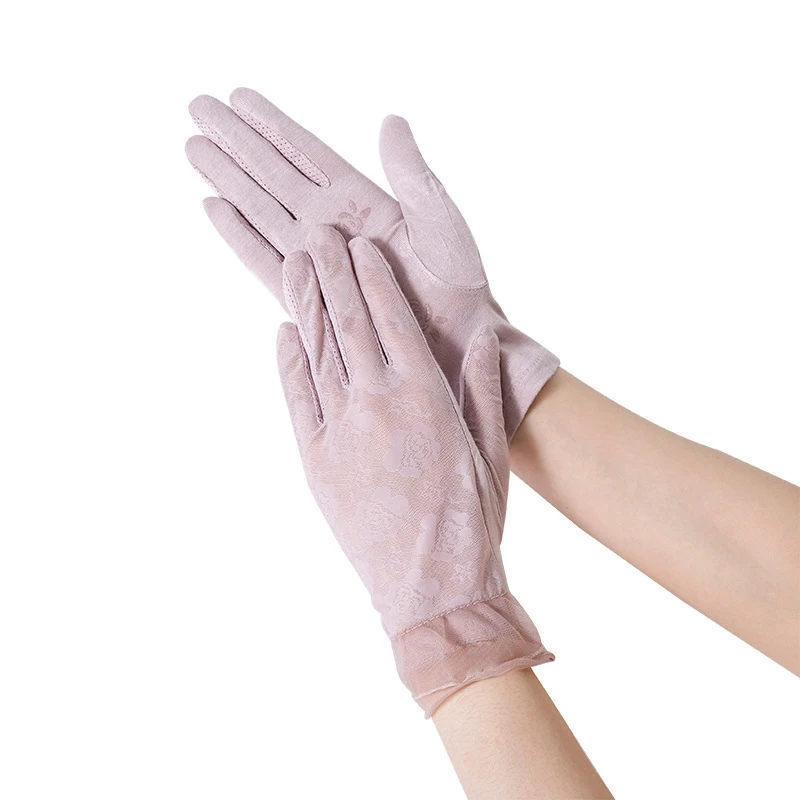Summer Sexy Lace Ice Silk Sunscreen Touch Screen Breathable Anti-UV Non-Slip Thin Drive Cycling Elasticity Quick Dry Gloves
Summer Sexy Lace Ice Silk Sunscreen Touch Screen Breathable Anti-UV Non-Slip Thin Drive Cycling Elasticity Quick Dry Gloves