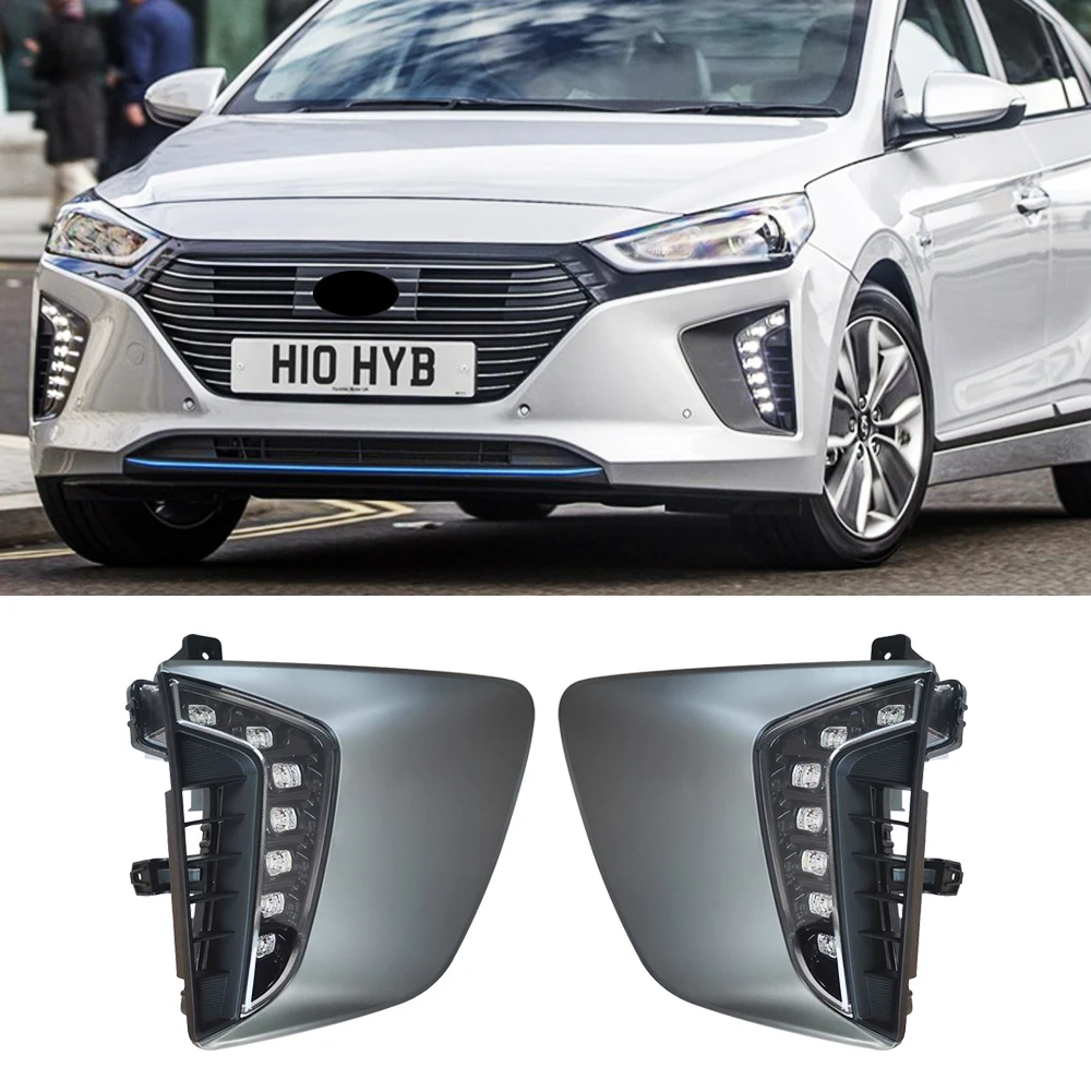 2PCS Car DRL For Hyundai IONIQ 2017 2018 2019 LED fog lamp cover daytime running lights 12V Daylight
2PCS Car DRL For Hyundai IONIQ 2017 2018 2019 LED fog lamp cover daytime running lights 12V Daylight