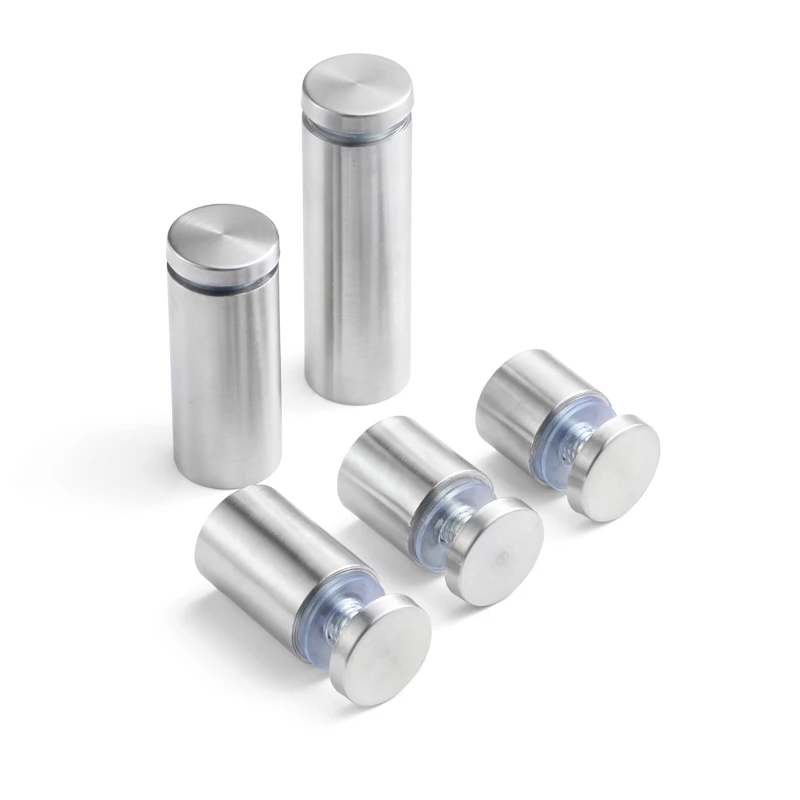 (20 pairs) D16xH40mm Satin Silver Stainless Steel Advertising Nail Screw Edge-grip Standoffs for Wood,Glass,PVC,Glass Panel
(20 pairs) D16xH40mm Satin Silver Stainless Steel Advertising Nail Screw Edge-grip Standoffs for Wood,Glass,PVC,Glass Panel