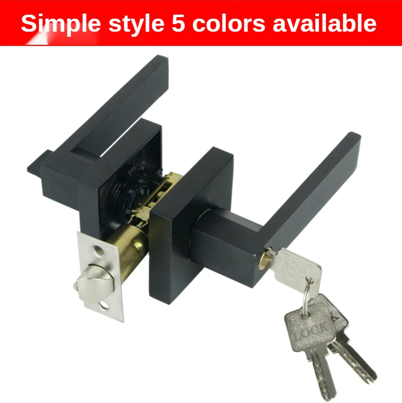 New Door Handle Door Handle Lock Square Channel Privacy Mask Interior Bedroom Room Bathroom Three-Bar Spherical Lock
New Door Handle Door Handle Lock Square Channel Privacy Mask Interior Bedroom Room Bathroom Three-Bar Spherical Lock
