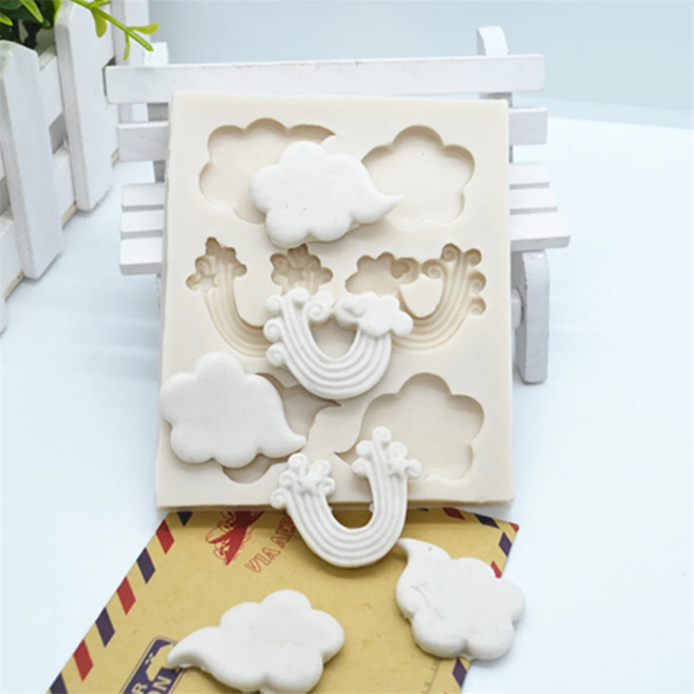 Luyou 1pcs 3D Rainbow Silicone Resin Fondant Molds Wedding Cake Baking Molds Pastry Kitchen Baking Accessories FM1441
Luyou 1pcs 3D Rainbow Silicone Resin Fondant Molds Wedding Cake Baking Molds Pastry Kitchen Baking Accessories FM1441