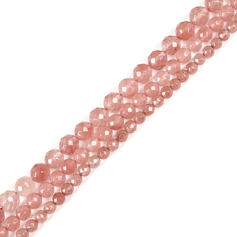 Pink Watermelon Crystal 4/6/8/10/12/14mm Faceted Loose Beads Cherry Quartz DIY Design Accessories 15inch For Girlfriend H252
Pink Watermelon Crystal 4/6/8/10/12/14mm Faceted Loose Beads Cherry Quartz DIY Design Accessories 15inch For Girlfriend H252