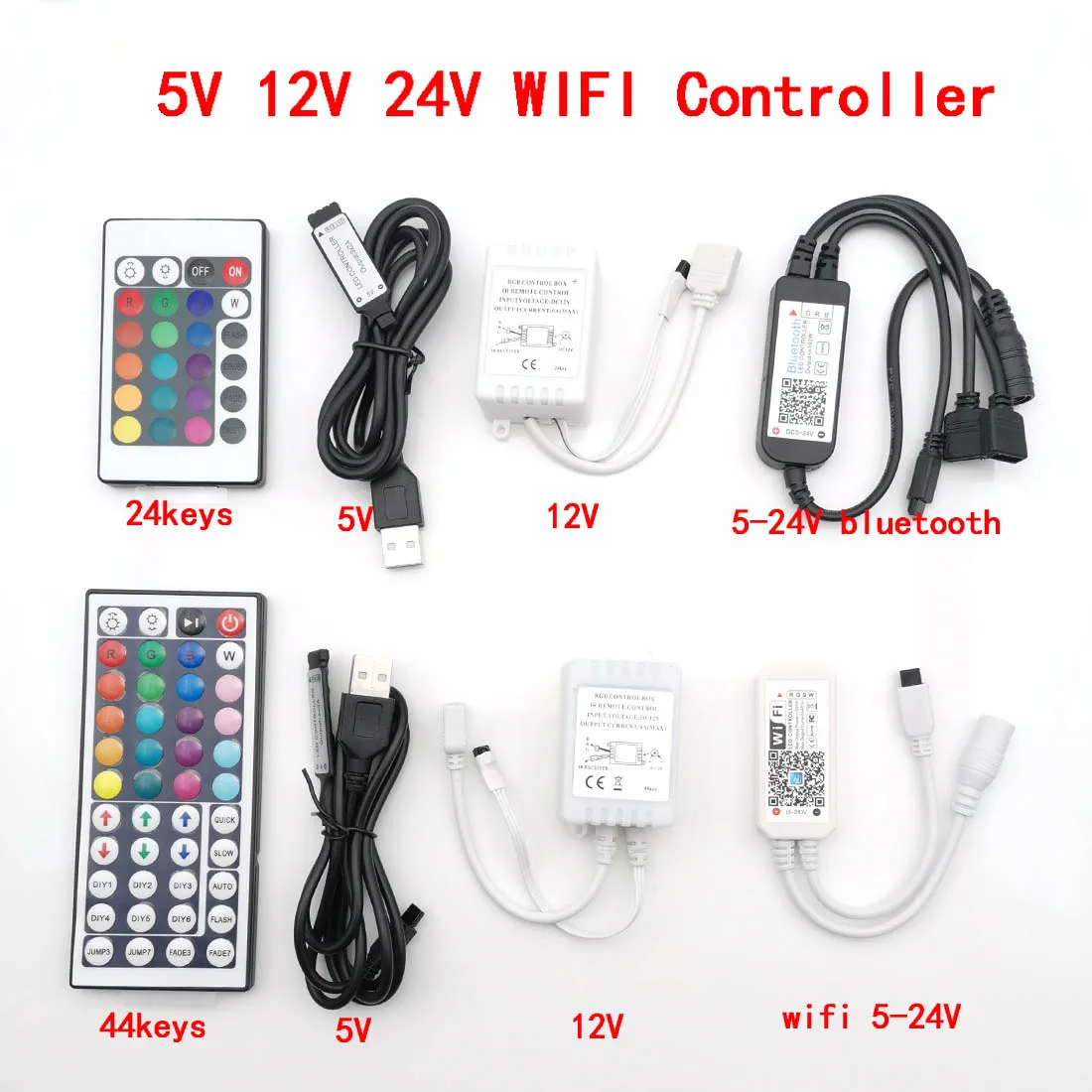 Контроллер Wi-Fi для светодиодной ленты 5050 2835 WS2811 WS2812B, 5 в постоянного тока, 12 В, 24 В
Контроллер Wi-Fi для светодиодной ленты 5050 2835 WS2811 WS2812B, 5 в постоянного тока, 12 В, 24 В