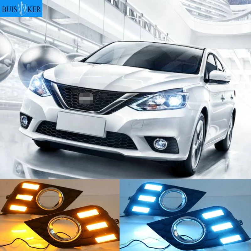 1 Set DRL Daytime Running Lights For Nissan Sylphy Sentra 2016 2017 2018 DRL Fog Light Cover With Turn Yellow Signal
1 Set DRL Daytime Running Lights For Nissan Sylphy Sentra 2016 2017 2018 DRL Fog Light Cover With Turn Yellow Signal
