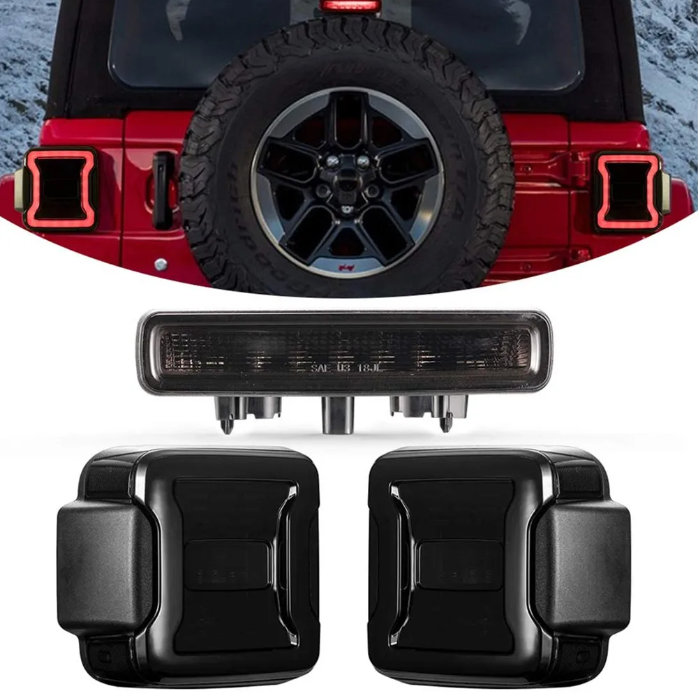 Car 12V Led Tail Lights For Jeep Wrangler JL Accessories 2018-2021 Rear Reverse Turn Signal Light With Rear 3rd Led Brake Lamps
Car 12V Led Tail Lights For Jeep Wrangler JL Accessories 2018-2021 Rear Reverse Turn Signal Light With Rear 3rd Led Brake Lamps