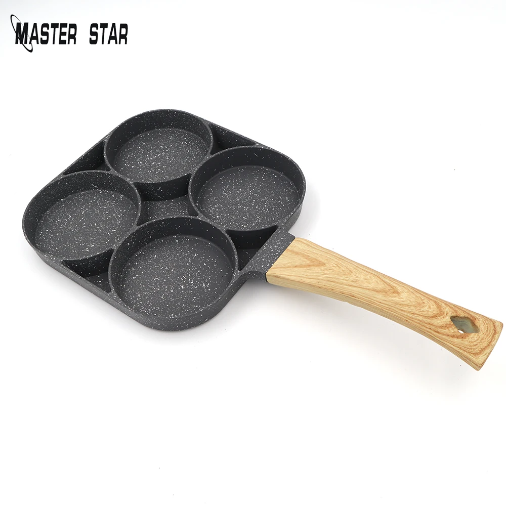 Internet Celebrit Four-Hole Pancake Mold Fry Pan Non-Stick New Design Wooden Like Handle Pot Induction Use Cookware
Internet Celebrit Four-Hole Pancake Mold Fry Pan Non-Stick New Design Wooden Like Handle Pot Induction Use Cookware