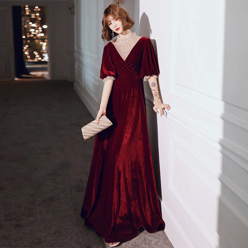Beauty Emily Elegant Velvet Evening Dresses Long Luxury Prom Gowns V Neck Lace Up Back Dress Bridal Dress Woman Gown 2020 Winter
Beauty Emily Elegant Velvet Evening Dresses Long Luxury Prom Gowns V Neck Lace Up Back Dress Bridal Dress Woman Gown 2020 Winter