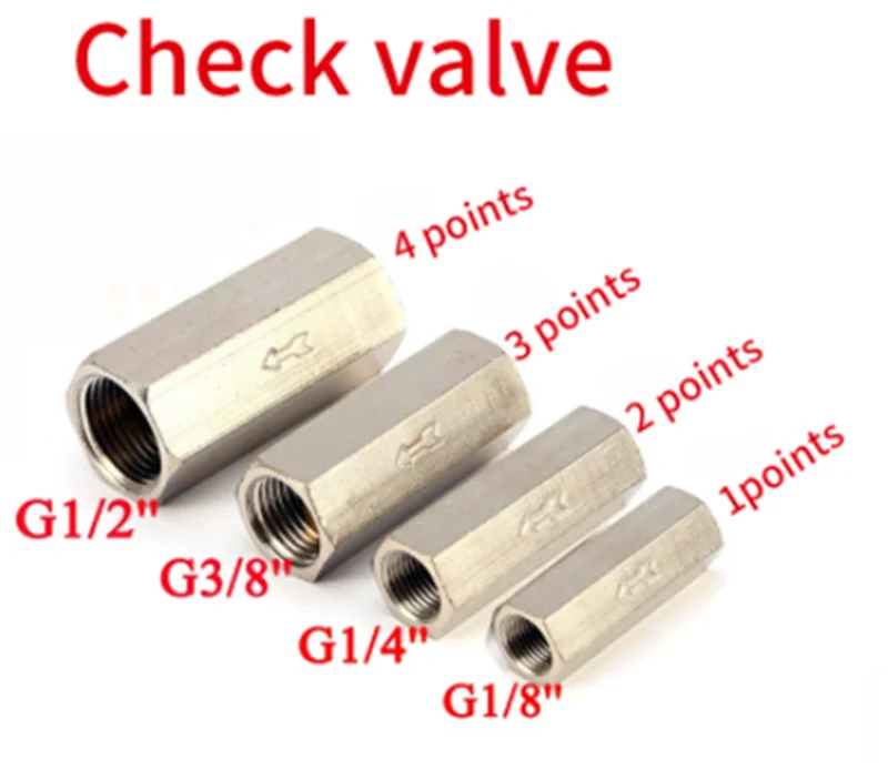 Female And Male Thread Brass Gas Check Valve, Air Control Valve, Pneumatic One-Way Valve, Outer Thread, 1/8 ", 1/4", 3/8 ", 1/2"
Female And Male Thread Brass Gas Check Valve, Air Control Valve, Pneumatic One-Way Valve, Outer Thread, 1/8 ", 1/4", 3/8 ", 1/2"