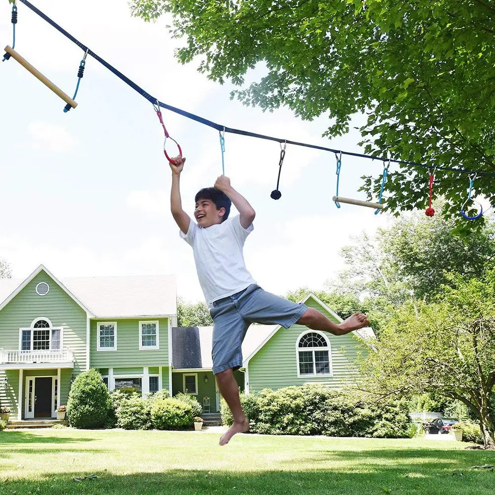 Kids Fun Outdoor Climbing Ninja Line Accessorie Children Climbing Ninja Rope Obstacle Training Course Warrior Training Equipment
Kids Fun Outdoor Climbing Ninja Line Accessorie Children Climbing Ninja Rope Obstacle Training Course Warrior Training Equipment